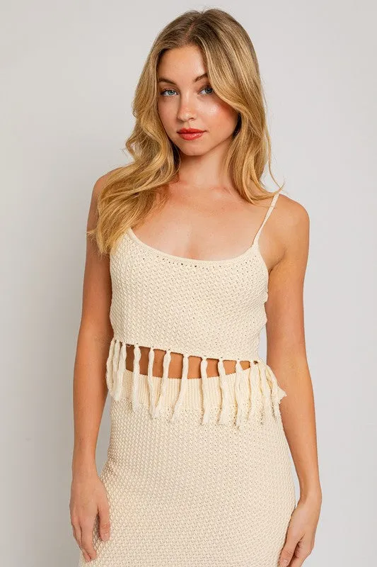 Tassel Charm Crop Top